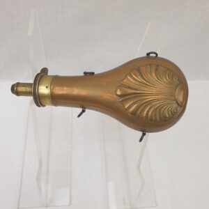 19th Century Copper And Brass Powder Flask