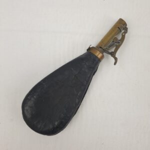 19th Century Leather Powder Flask