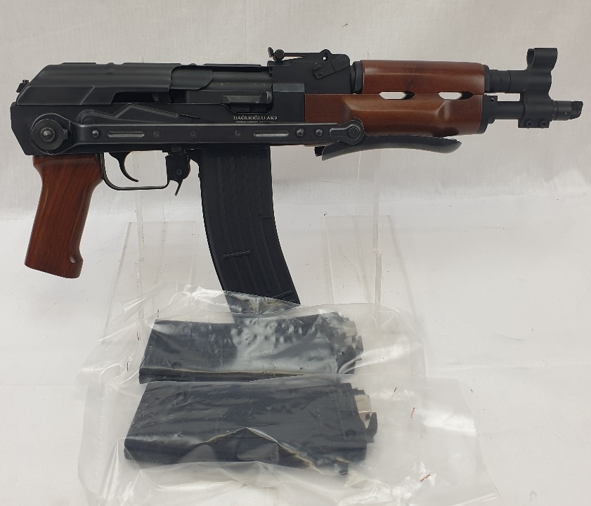 A NATO Calibre Style Short AK-47 Assault Rifle with Foldable Stock
