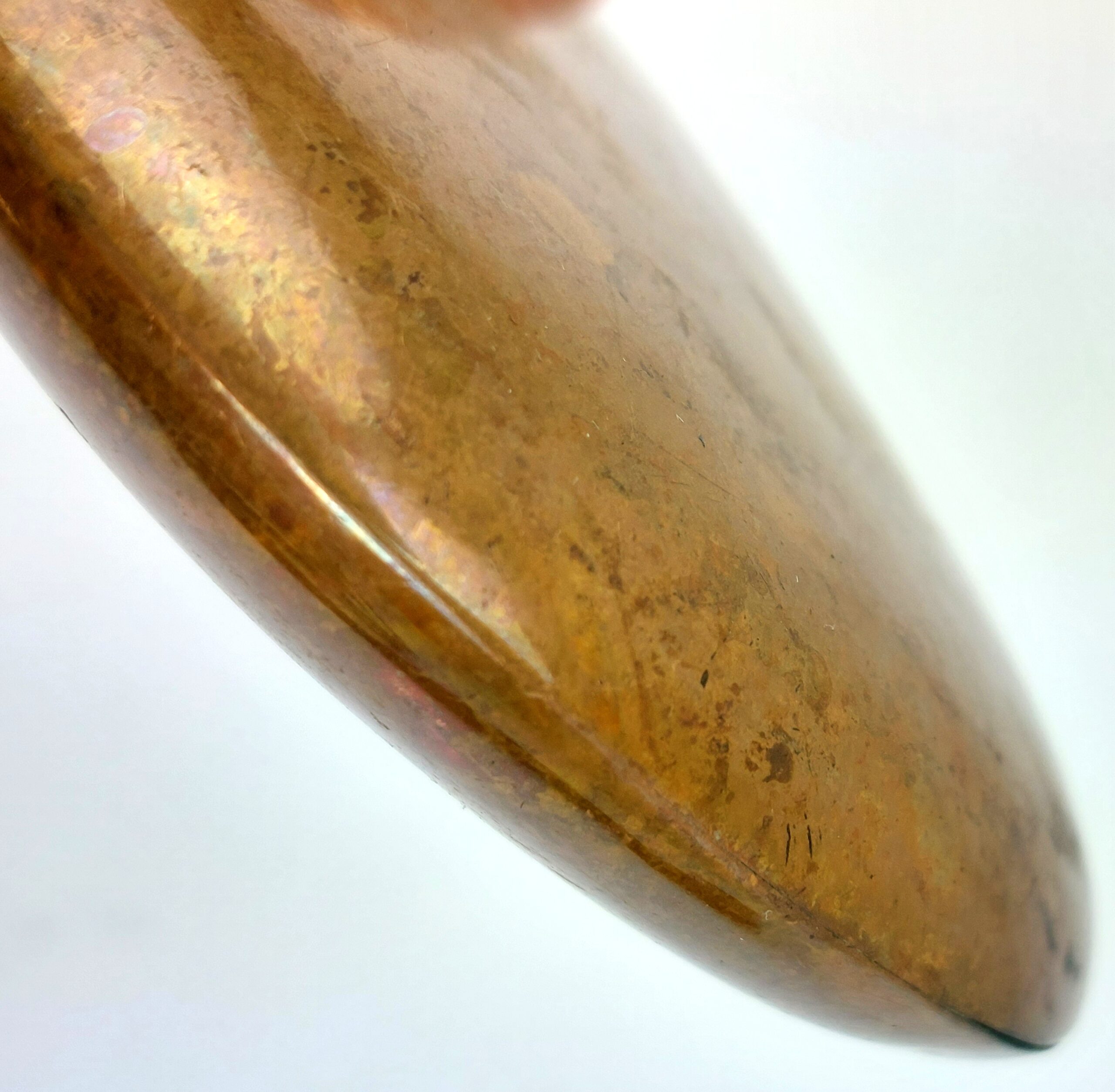 Antique Copper and Brass Powder Flask, Circa 1822, by James Dixon & Sons - Image 5