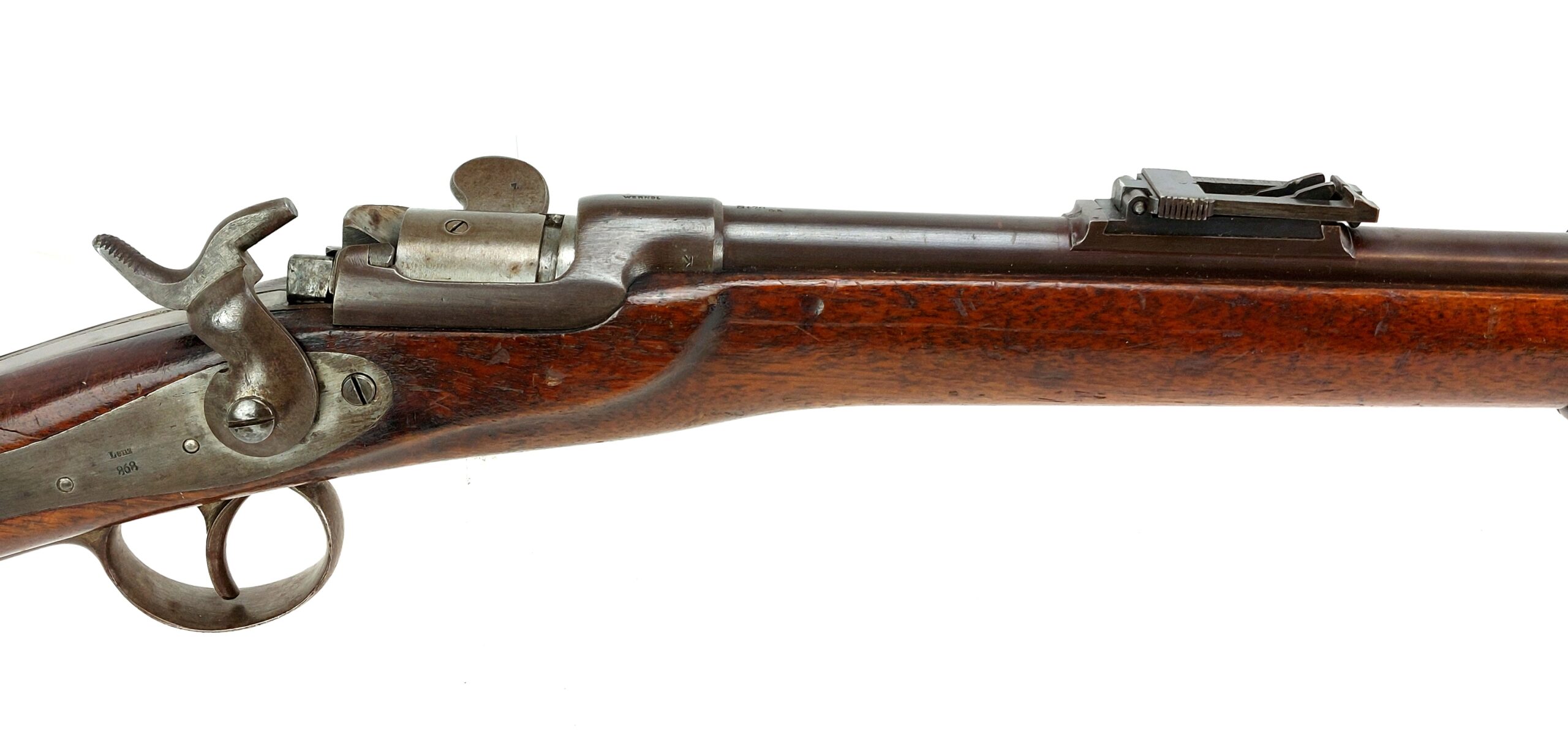 Austrian, Werndl Model 1867, Pivot Breech Single Shot Service Rifle, Signed Lenz, dated 1868, Obsolete Calibre - Image 4