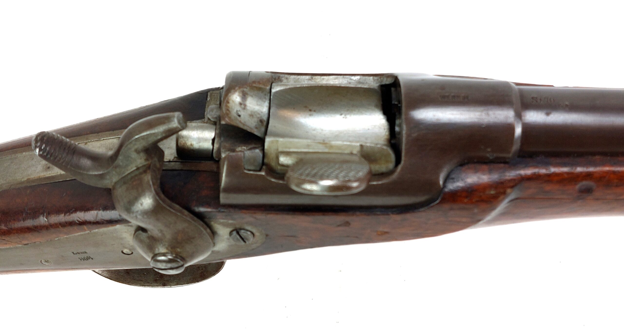 Austrian, Werndl Model 1867, Pivot Breech Single Shot Service Rifle, Signed Lenz, dated 1868, Obsolete Calibre - Image 6