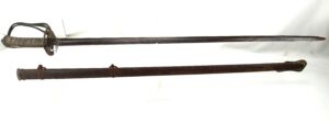 British, 1854 Pattern Infantry Officers Sword & Scabbard, by Henry Wilkinson, Made in 1885, Boer War Service