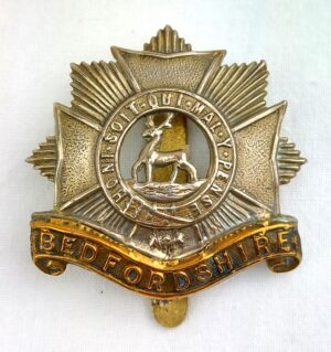 British, Bedfordshire Regiment, Cap Badge