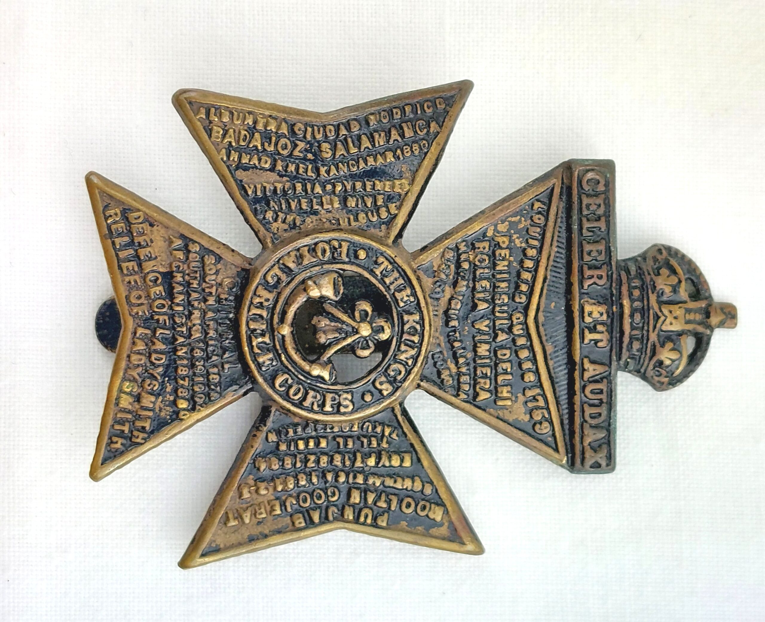 British, Kings Royal Rifle Corps, Cap Badge