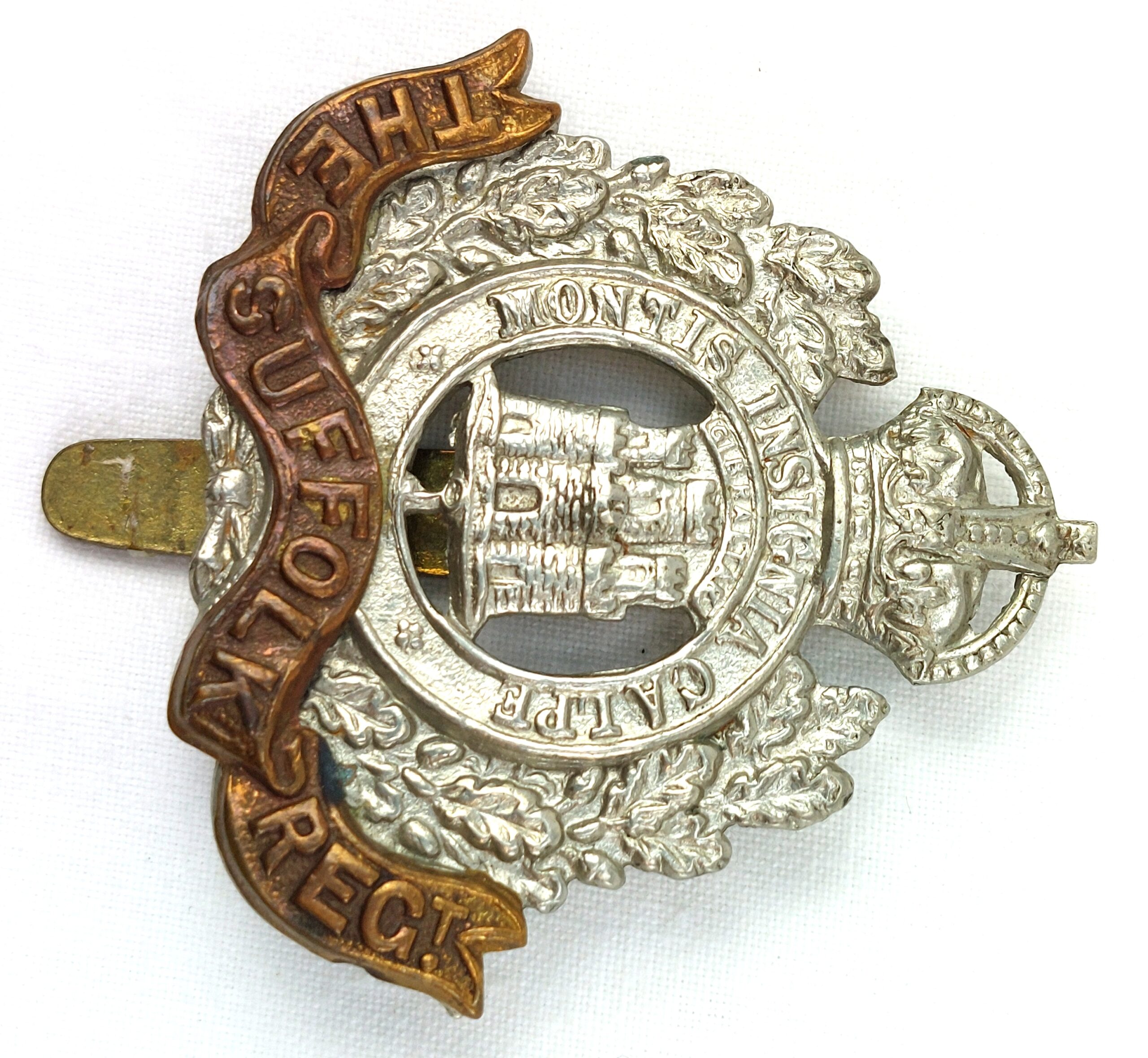 British, Kings' Suffolk Regiment, Cap Badge