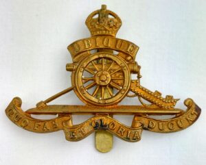 British, Royal Artillery, Cap Badge