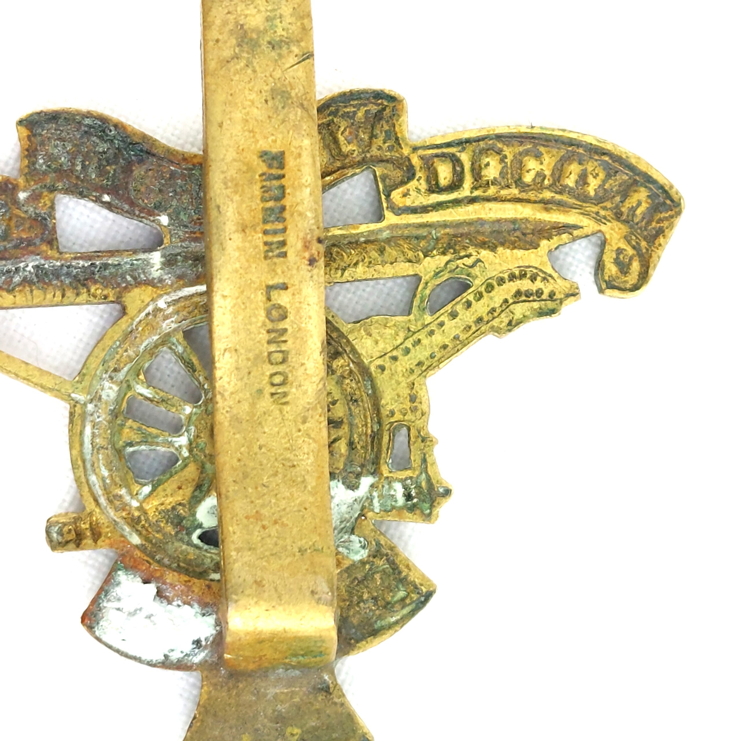British, Royal Artillery, Cap Badge, Small, by Firmin London - Image 3