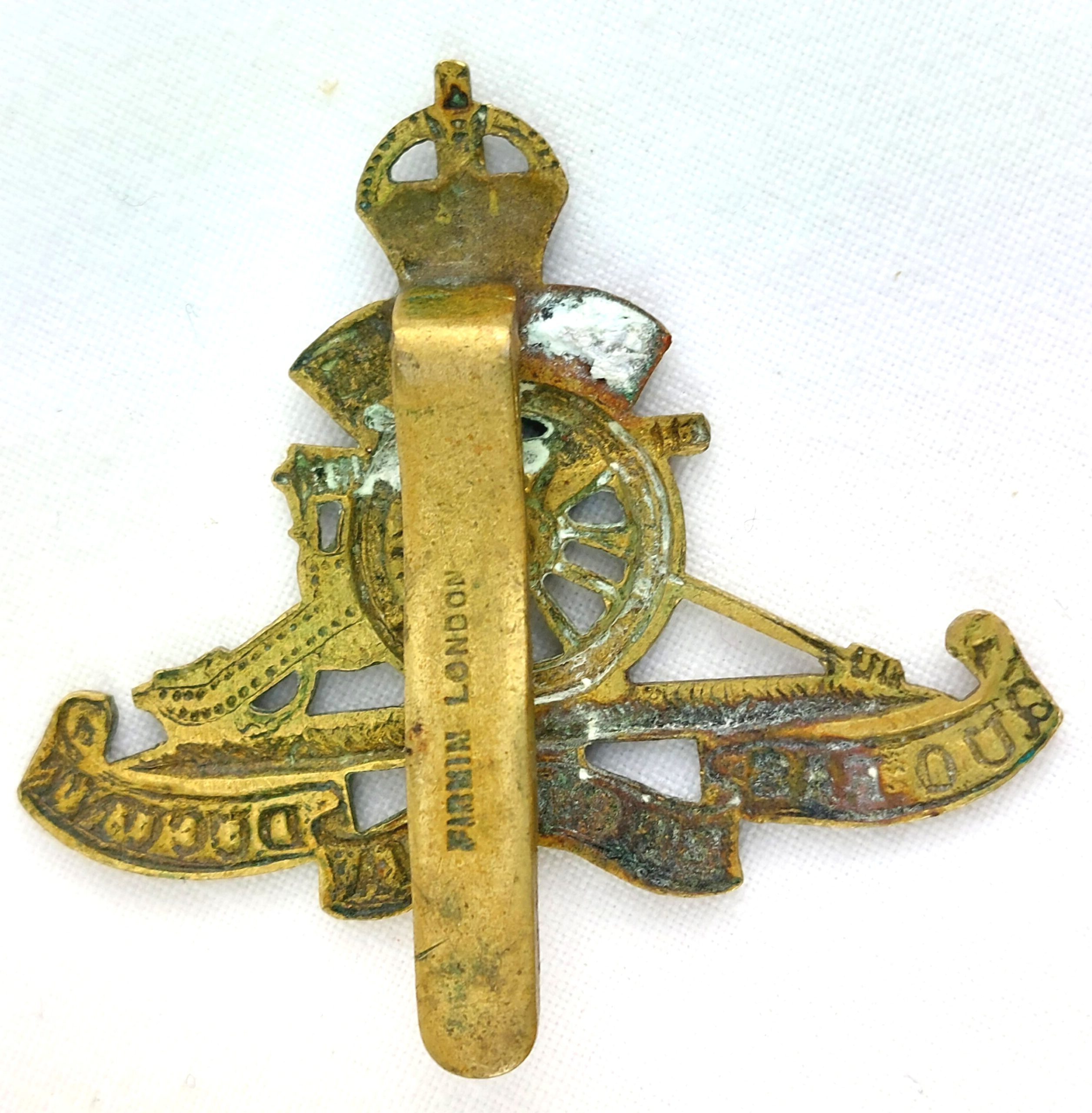 British, Royal Artillery, Cap Badge, Small, by Firmin London - Image 2