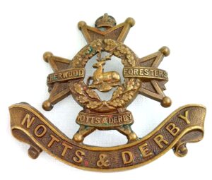 British, The Sherwood Foresters, Notts & Derby (Nottingham and Derbyshire Regiment), Cap Badge