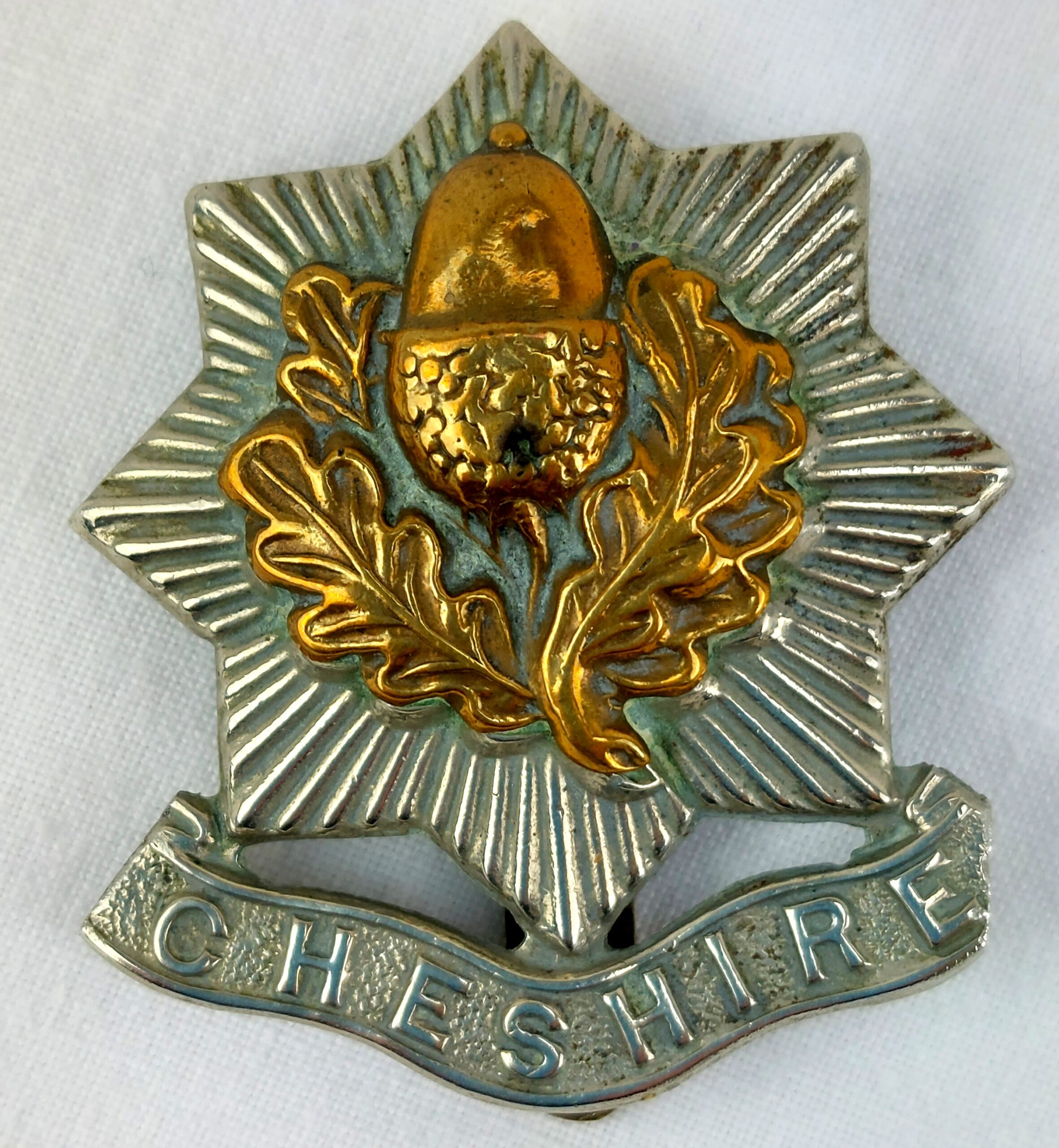 British, WW1, Cheshire Regiment, Cap Badge