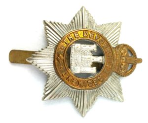 British, WW1, Devonshire Regiment, Cap Badge
