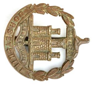 British, WW1, Dorsetshire Regiment, Economy Cap Badge