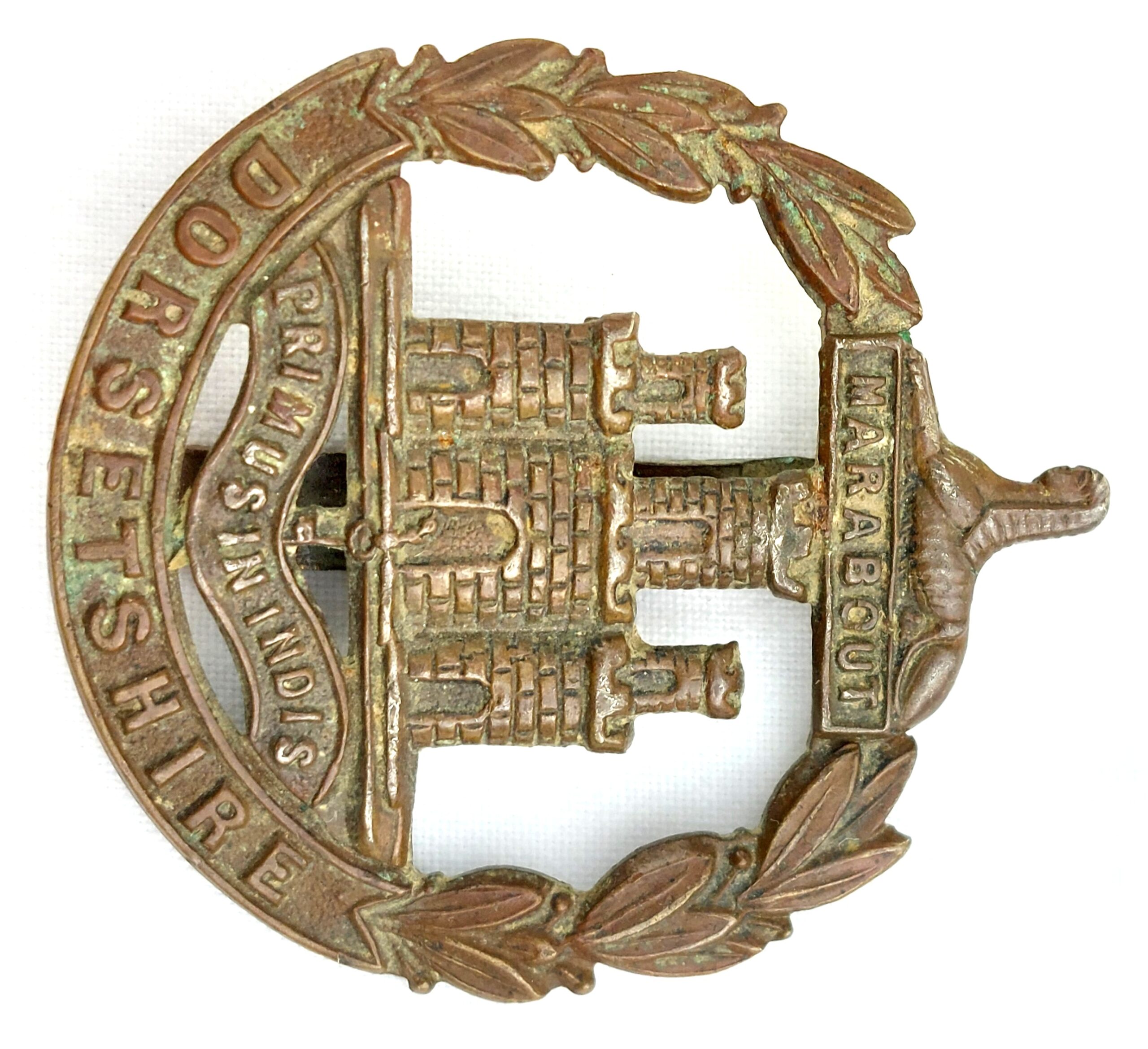 British, WW1, Dorsetshire Regiment, Economy Cap Badge