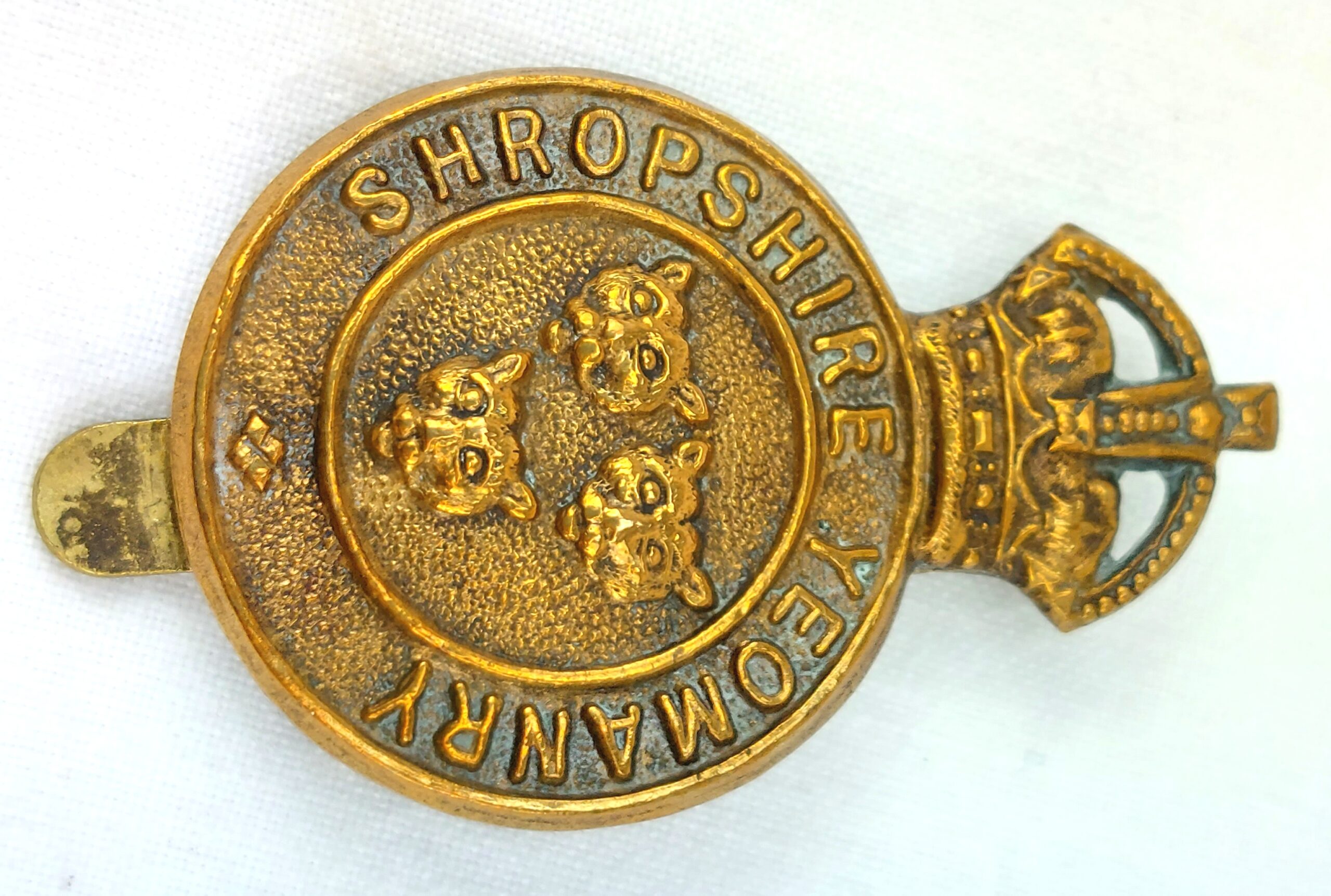 British, WW1, Shropshire Yeomanry, Cap Badge