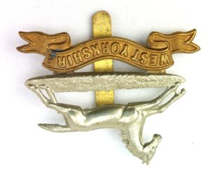 British, WW1, West Yorkshire Regiment, Cap Badge