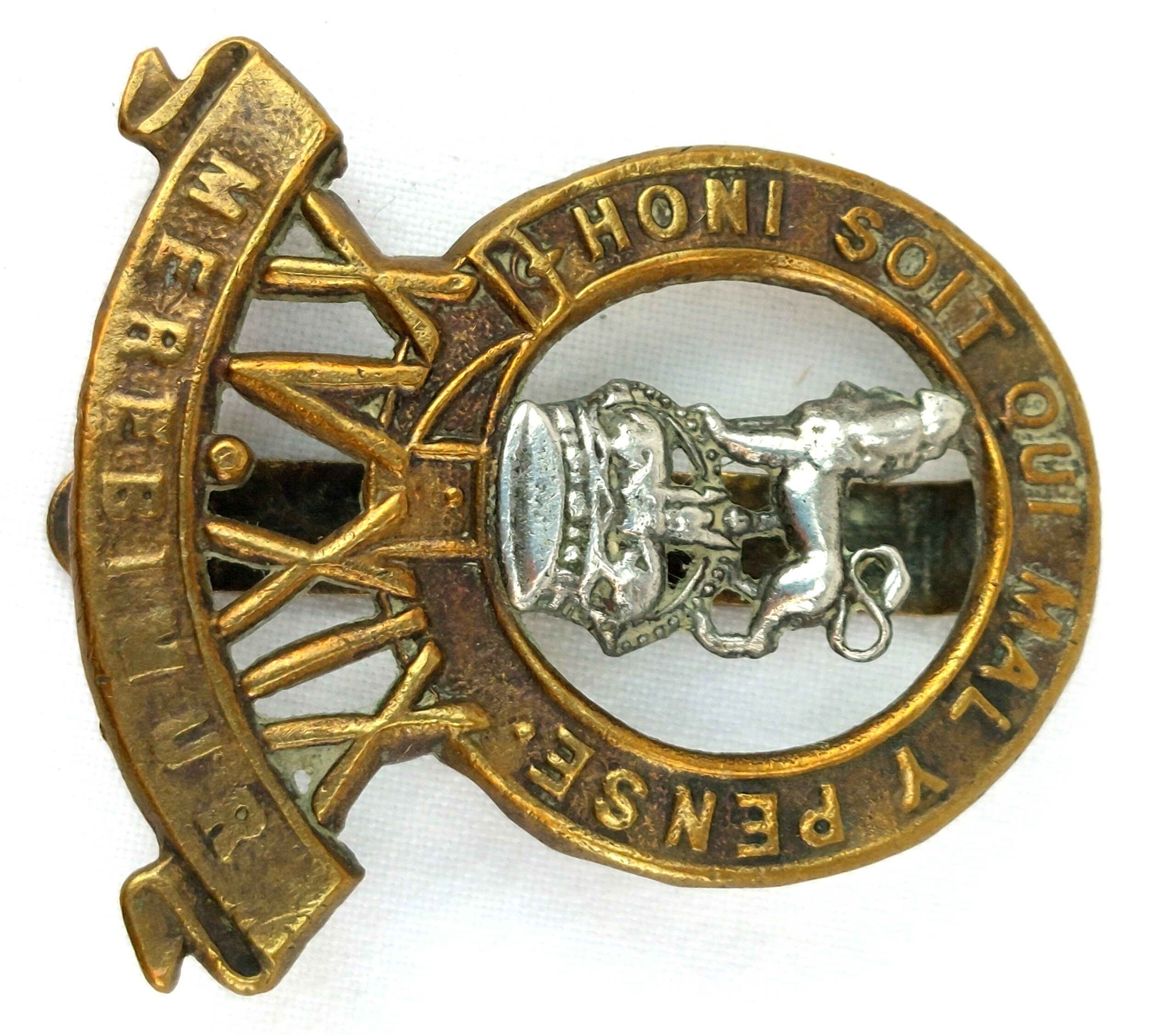 British, WW2, 15th/19th King's Hussars, Cap Badge