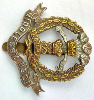 British, WW2, Middlesex Regiment, Cap Badge