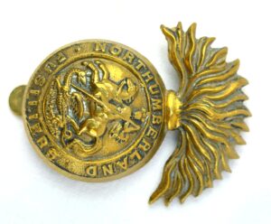 British, WW2, Northumberland Fusiliers, Cap Badge