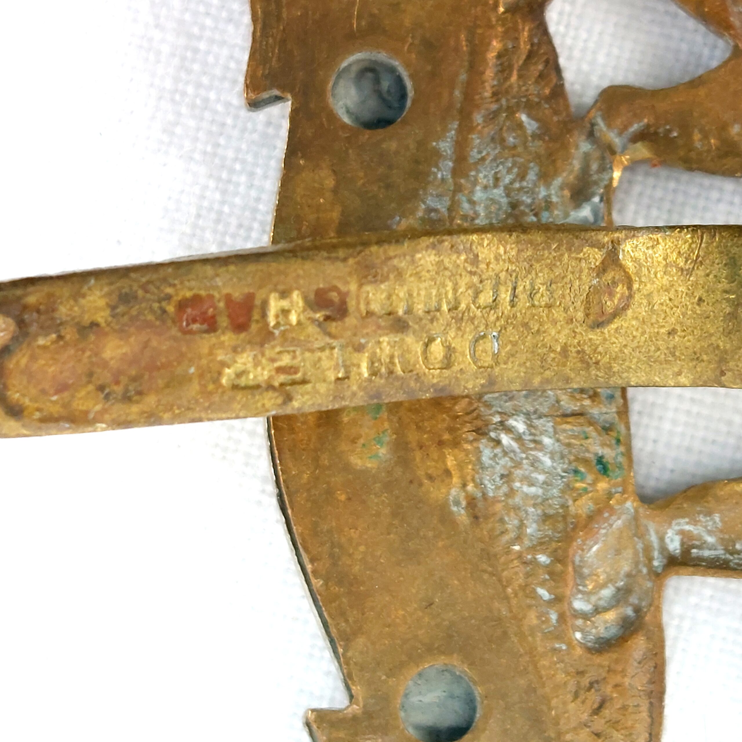 British, WW2, Royal Leicestershire Regiment, Cap Badge, By Dowler Birmingham - Image 3