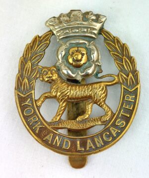 British, York and Lancaster Regiment, Cap Badge