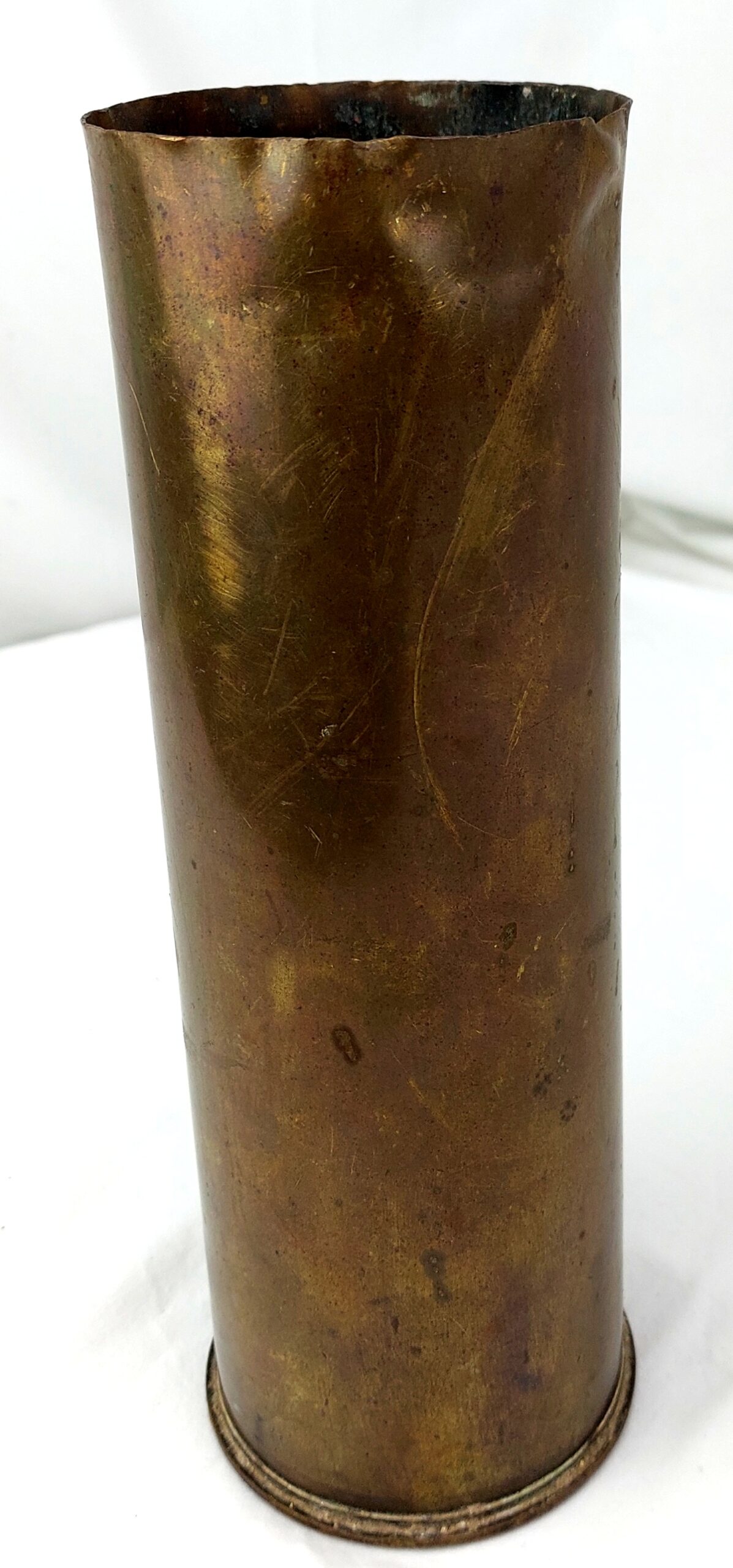 WW2, Dated 1943, 25PR Brass Shell Case, Made in Canada DB/C - Image 2