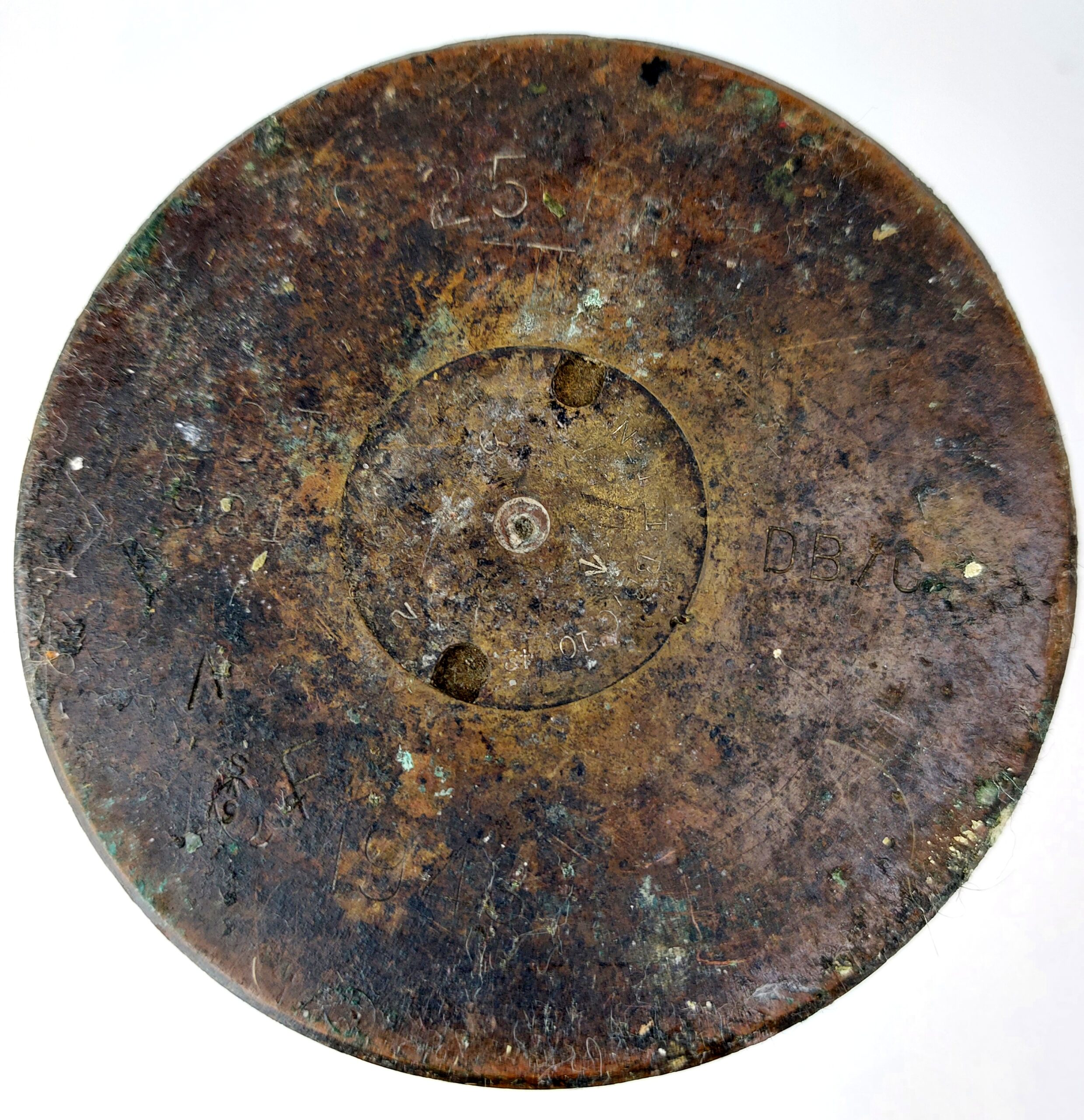 WW2, Dated 1943, 25PR Brass Shell Case, Made in Canada DB/C - Image 5