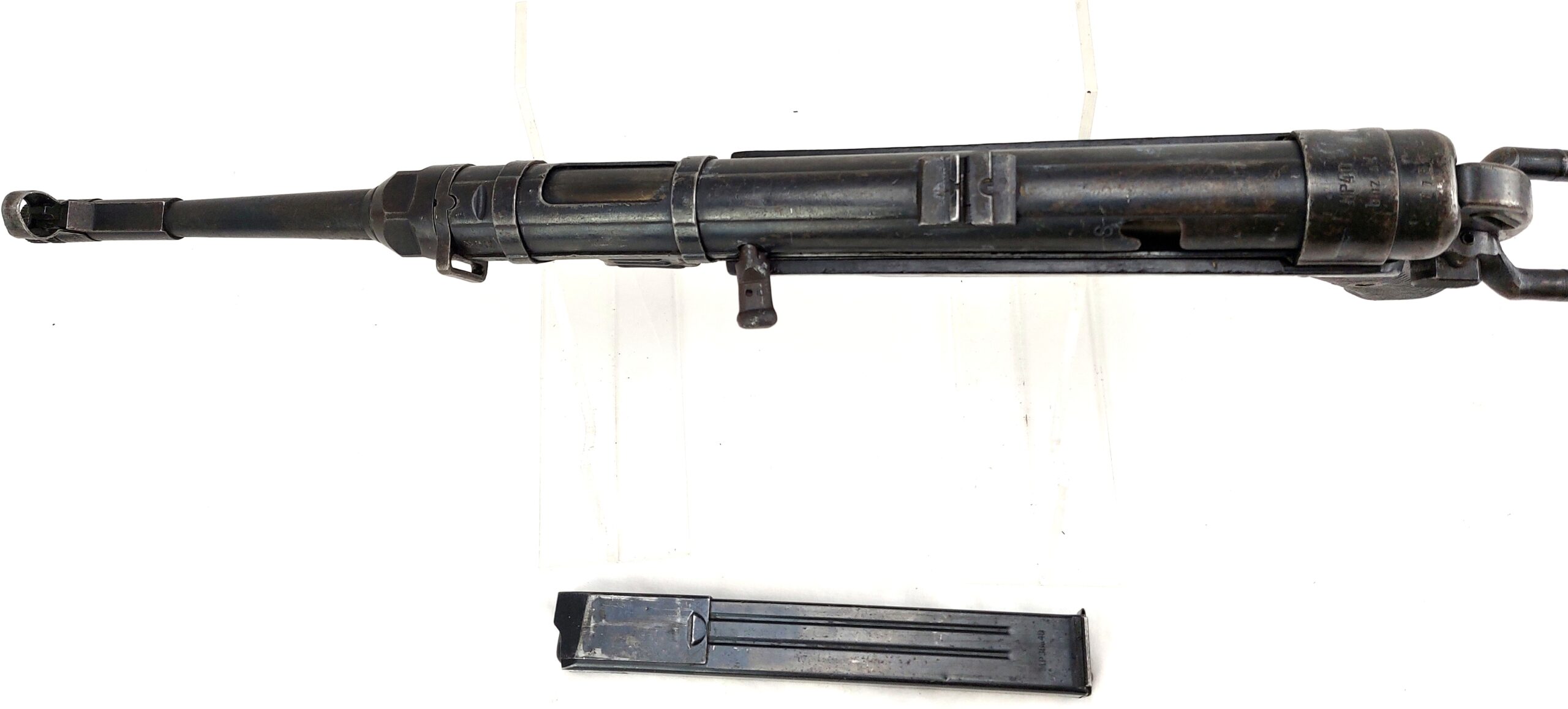 German, WW2, 1943, MP40 Sub Machine Gun with Folding Stock, by Steyr Daimler Puch; 9mm cal, 10"; Deactivated - Image 10