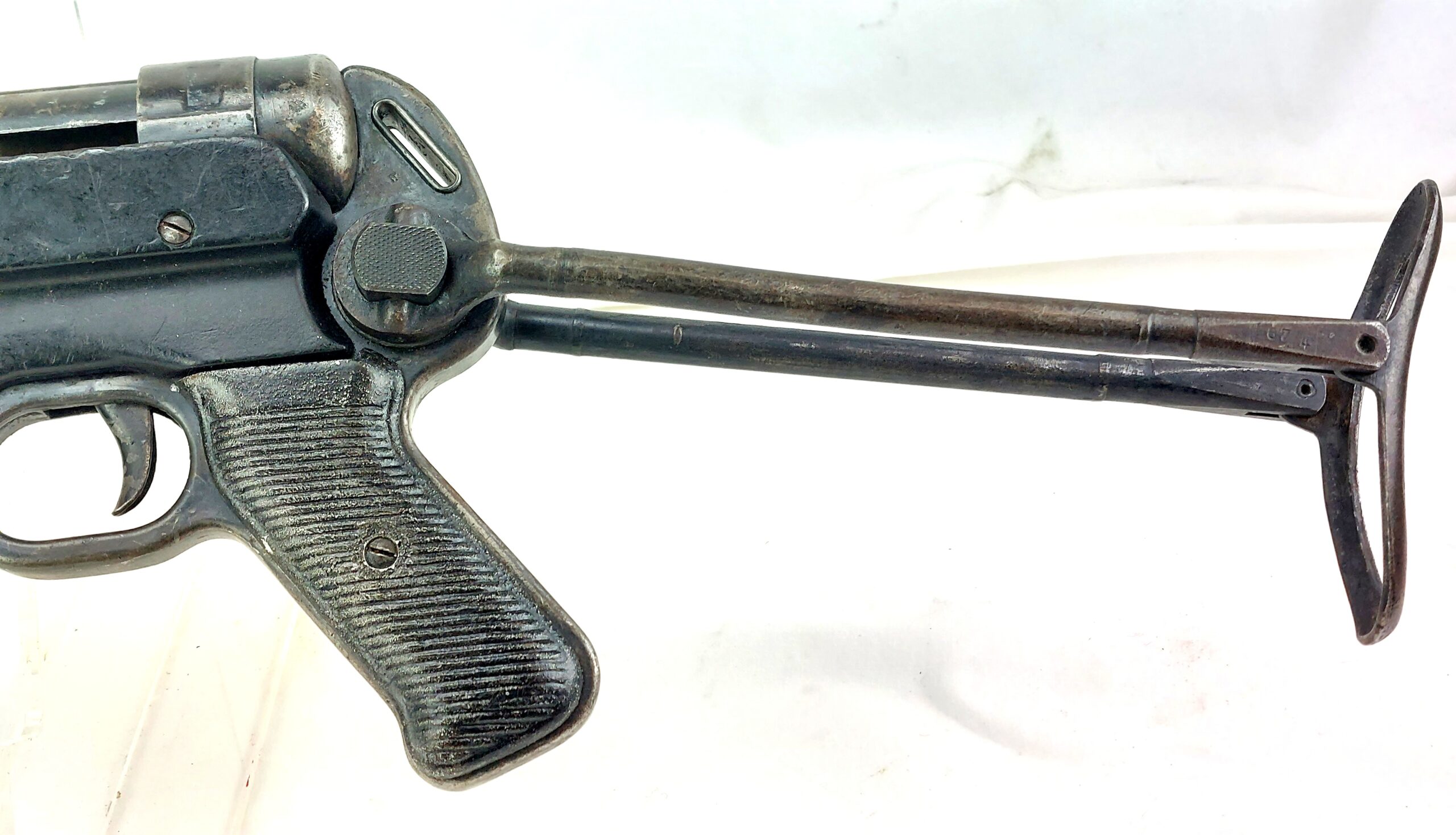 German, WW2, 1943, MP40 Sub Machine Gun with Folding Stock, by Steyr Daimler Puch; 9mm cal, 10"; Deactivated - Image 6