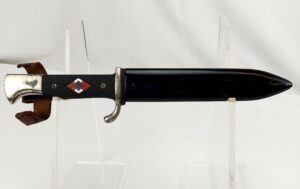 German, WW2, Hitler Jugend (Hitler Youth) Dagger and Scabbard, by Carl Eickhorn, Solingen, (Transitional Period)