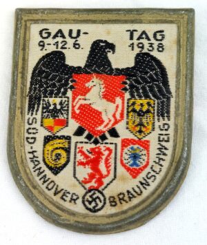 German, WW2, NSDAP Day Badge or Tinnie, "Gautag - Süd-Hannover Braunschweig"