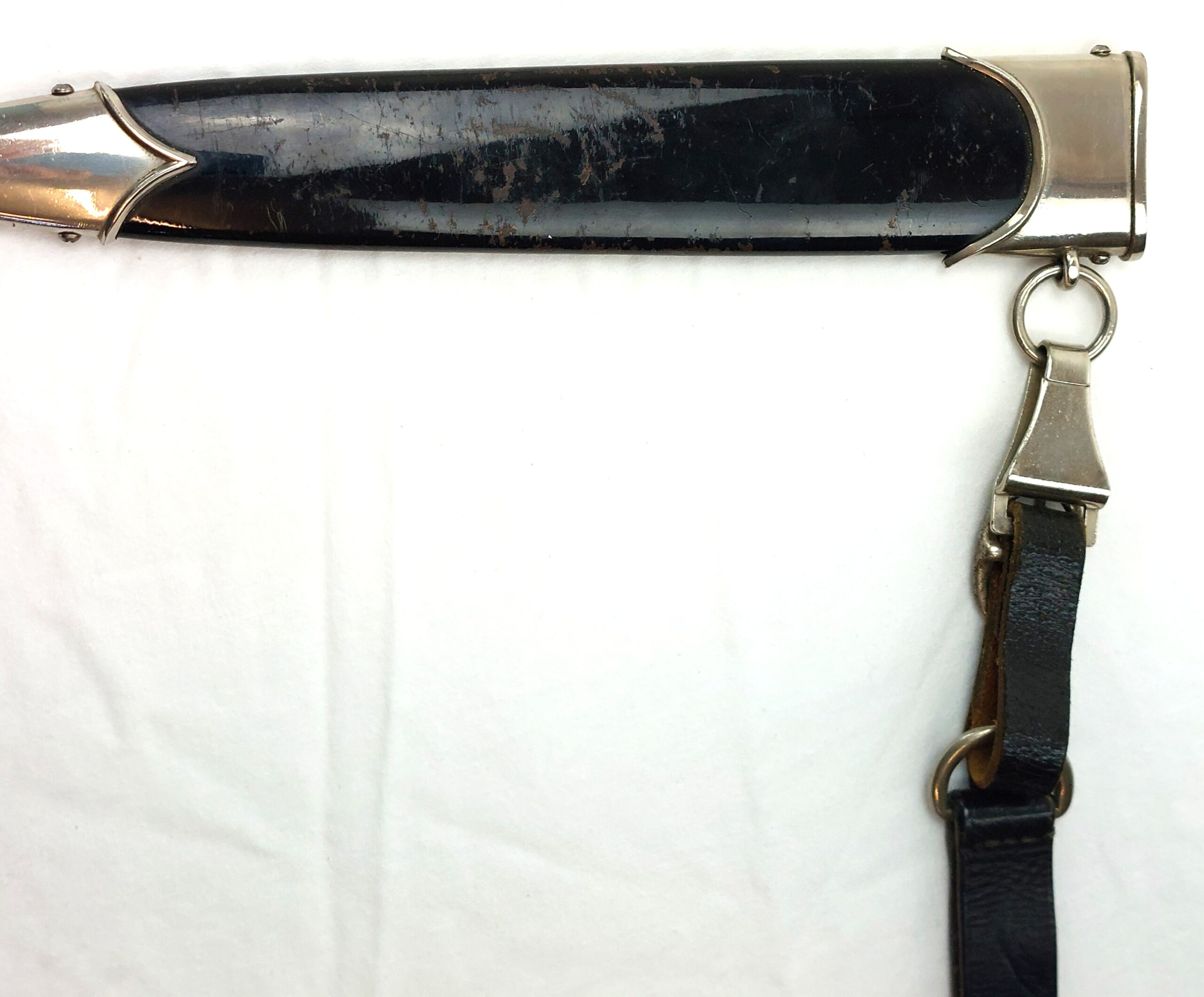 German, WW2, SS Honour Dagger and Scabbard, with Original Belt Hanger by Overhoff & Cie Lundenscheid - Image 23