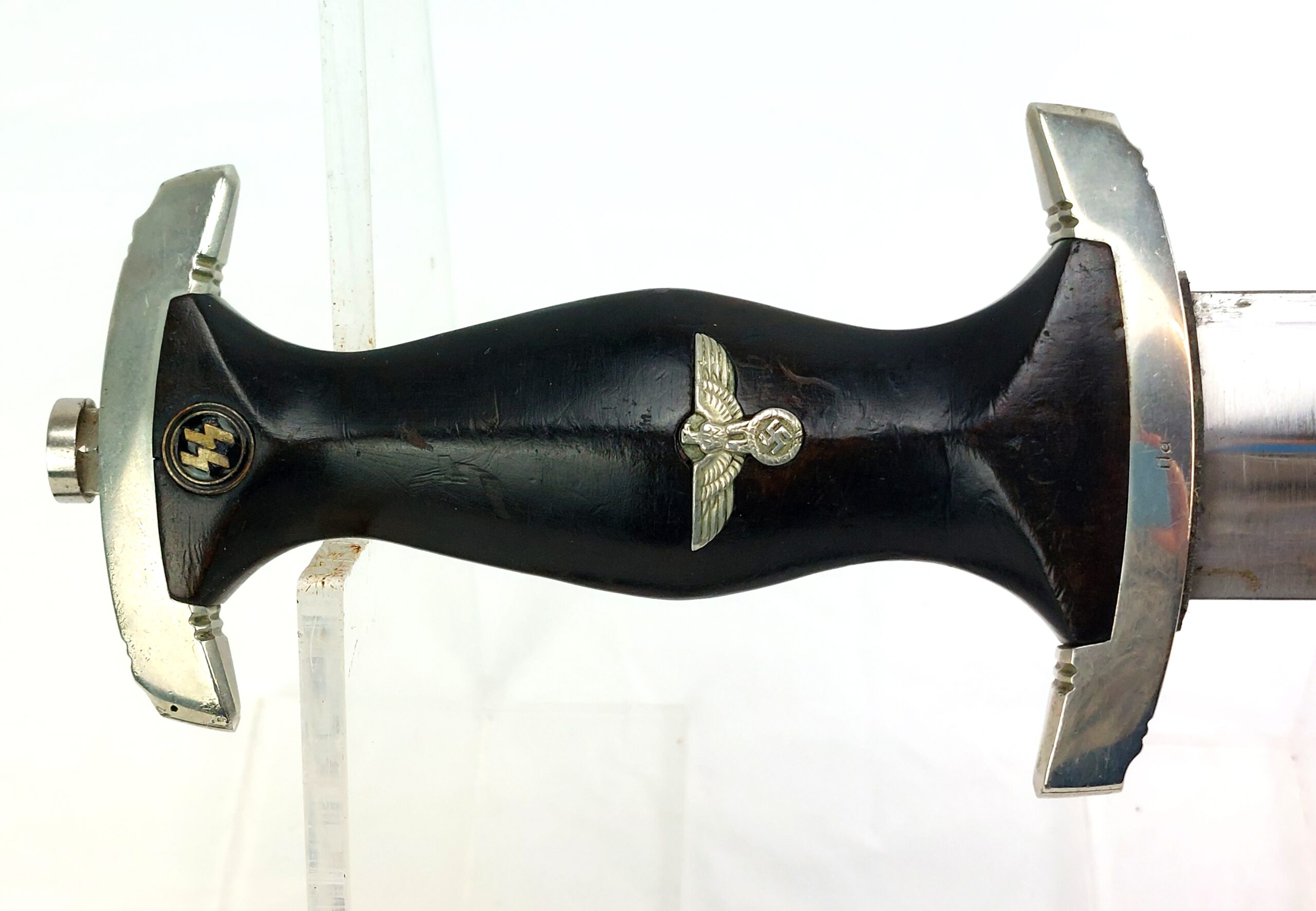 German, WW2, SS Honour Dagger and Scabbard, with Original Belt Hanger by Overhoff & Cie Lundenscheid - Image 4