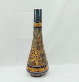 c1900 Large 58cm Doulton Lambeth Persian Form Stoneware Vase By Eliza Simmance