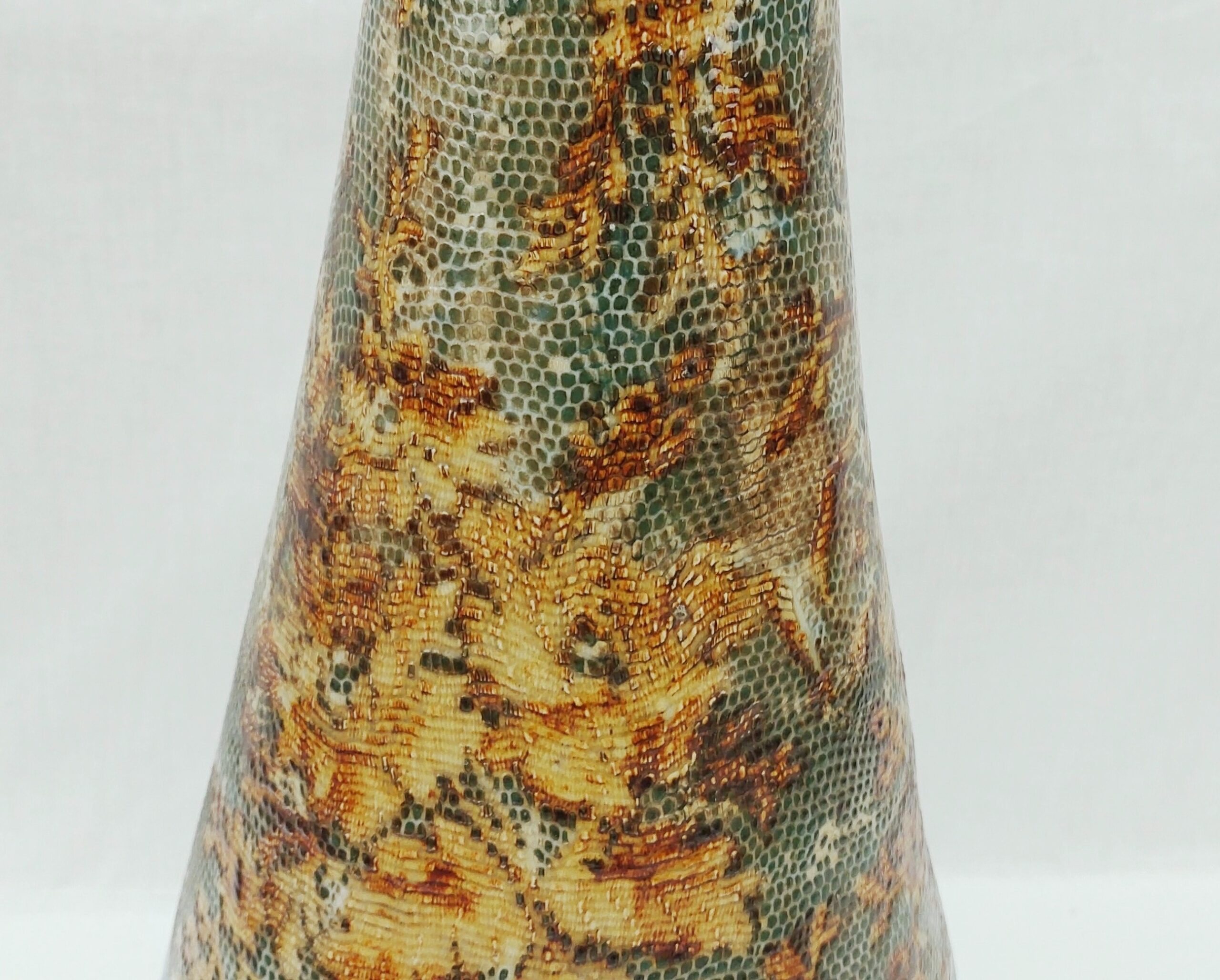 c1900 Large 58cm Doulton Lambeth Persian Form Stoneware Vase By Eliza Simmance - Image 5