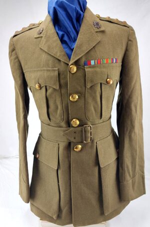 Original British, Royal Army Service Corps Tunic, Named & Dated 1946, Captain "J.R.W. Seed"
