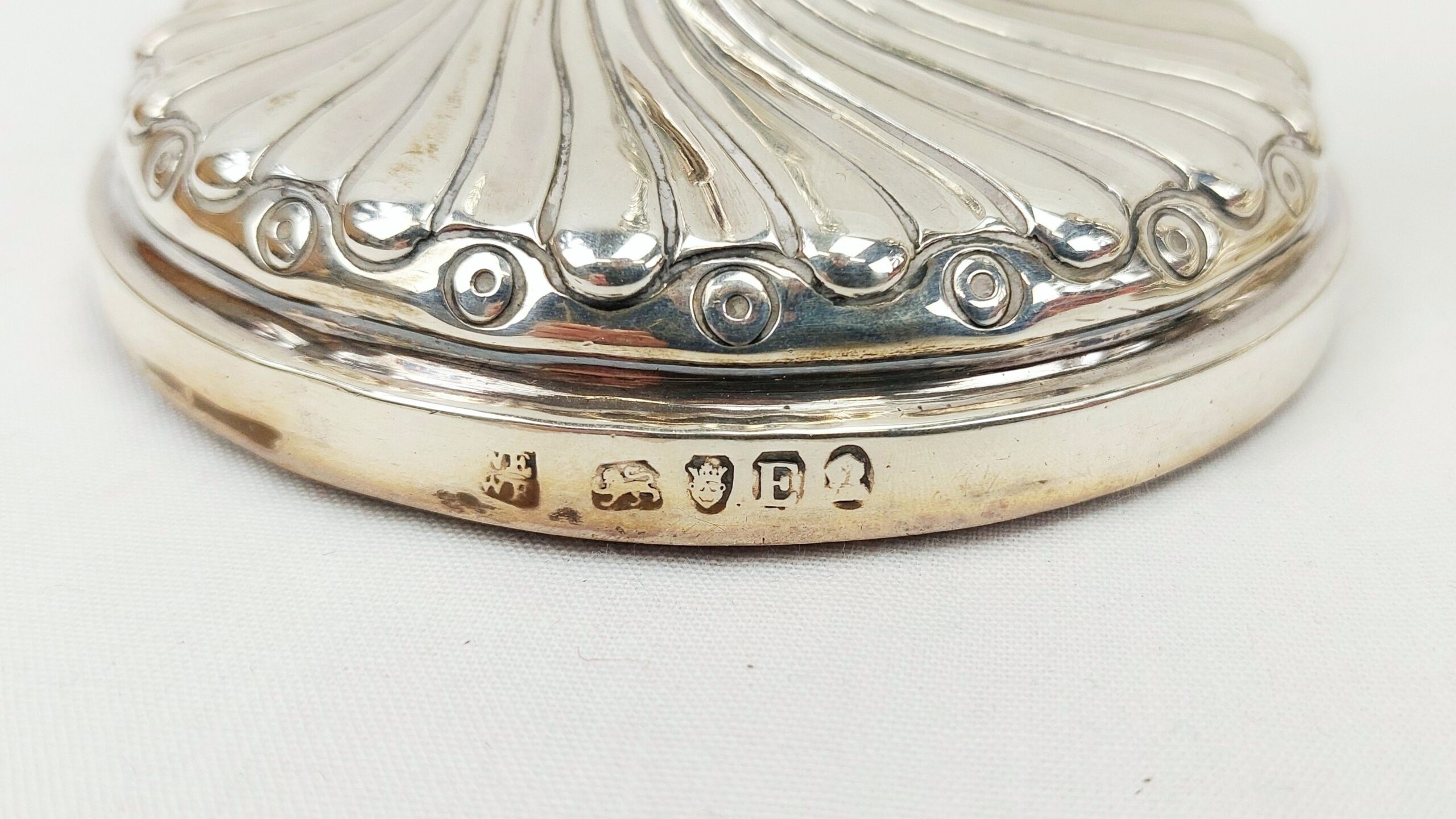 Pair London 1800 George III Sterling Silver Candlesticks By Eley And Fearn - Image 11