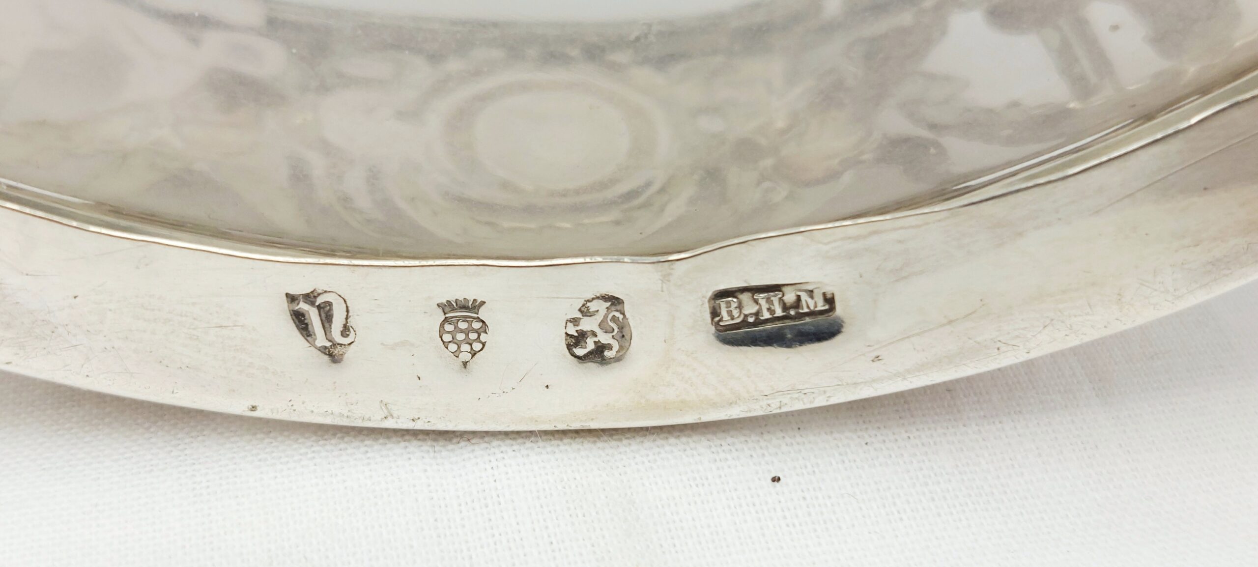 Pair Of Double Spout Birmingham 1915 Silver Mounted Carafes - Image 2