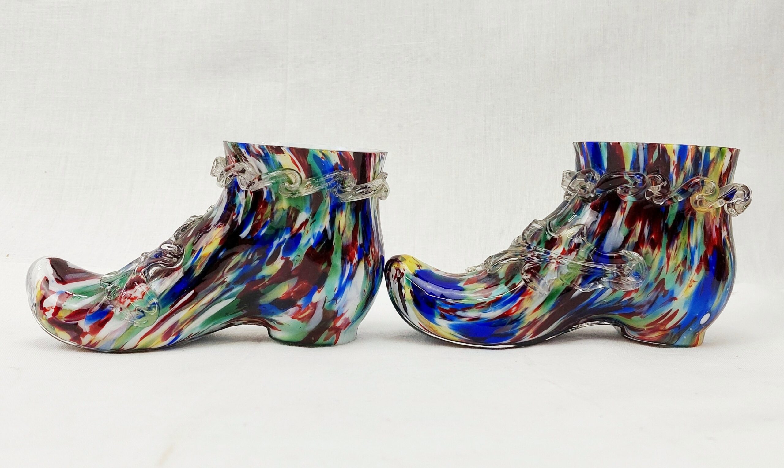 Pair Of Murano Glass Boots - Image 2