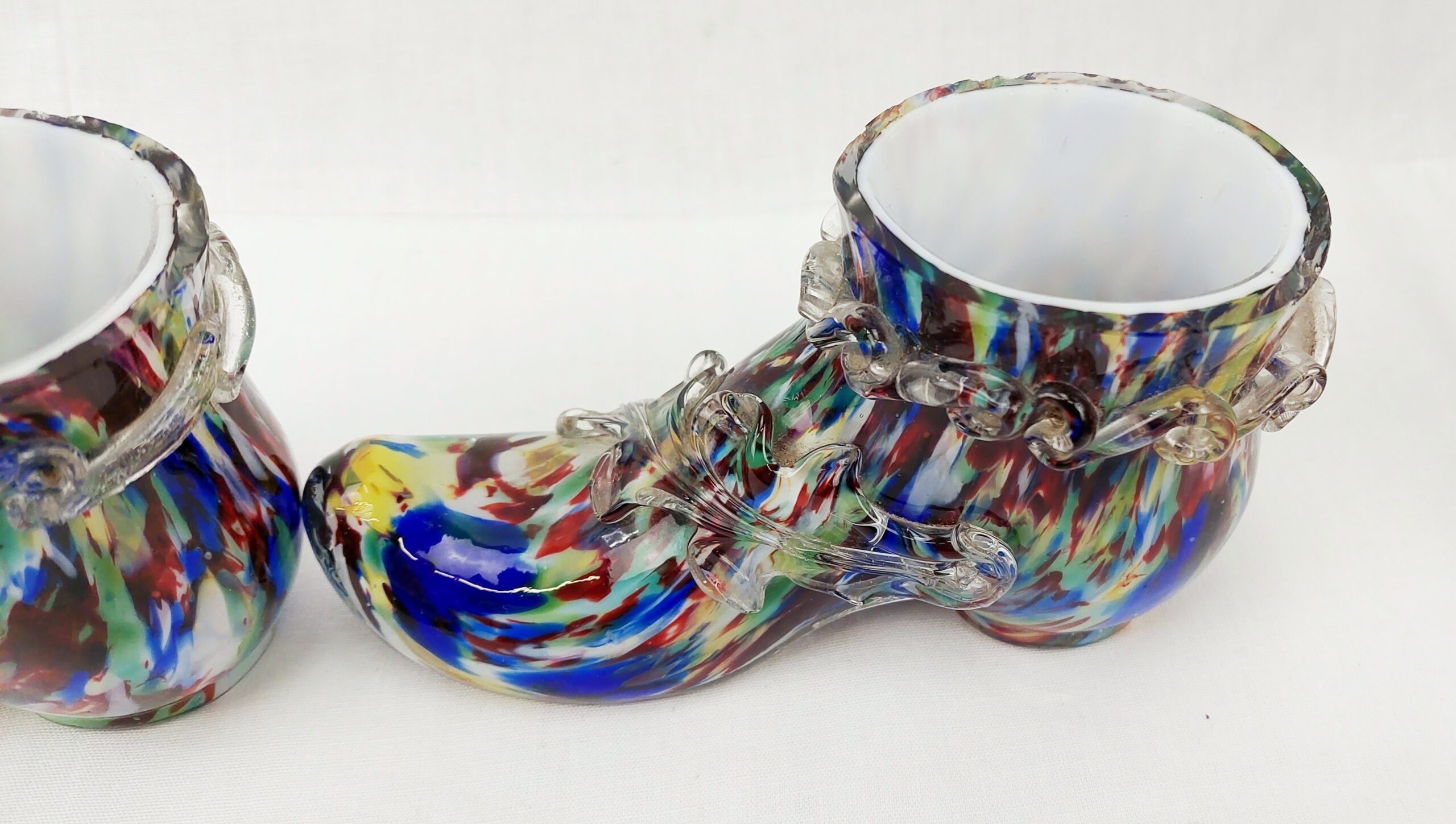 Pair Of Murano Glass Boots - Image 8