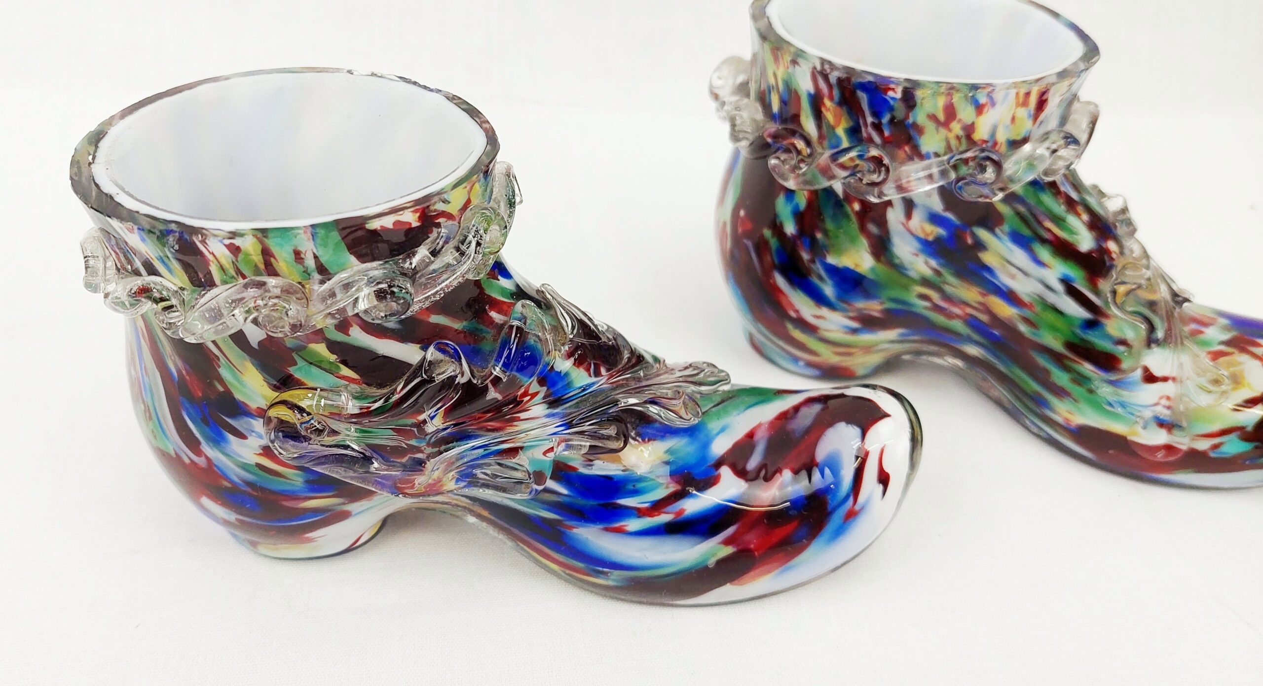 Pair Of Murano Glass Boots - Image 3