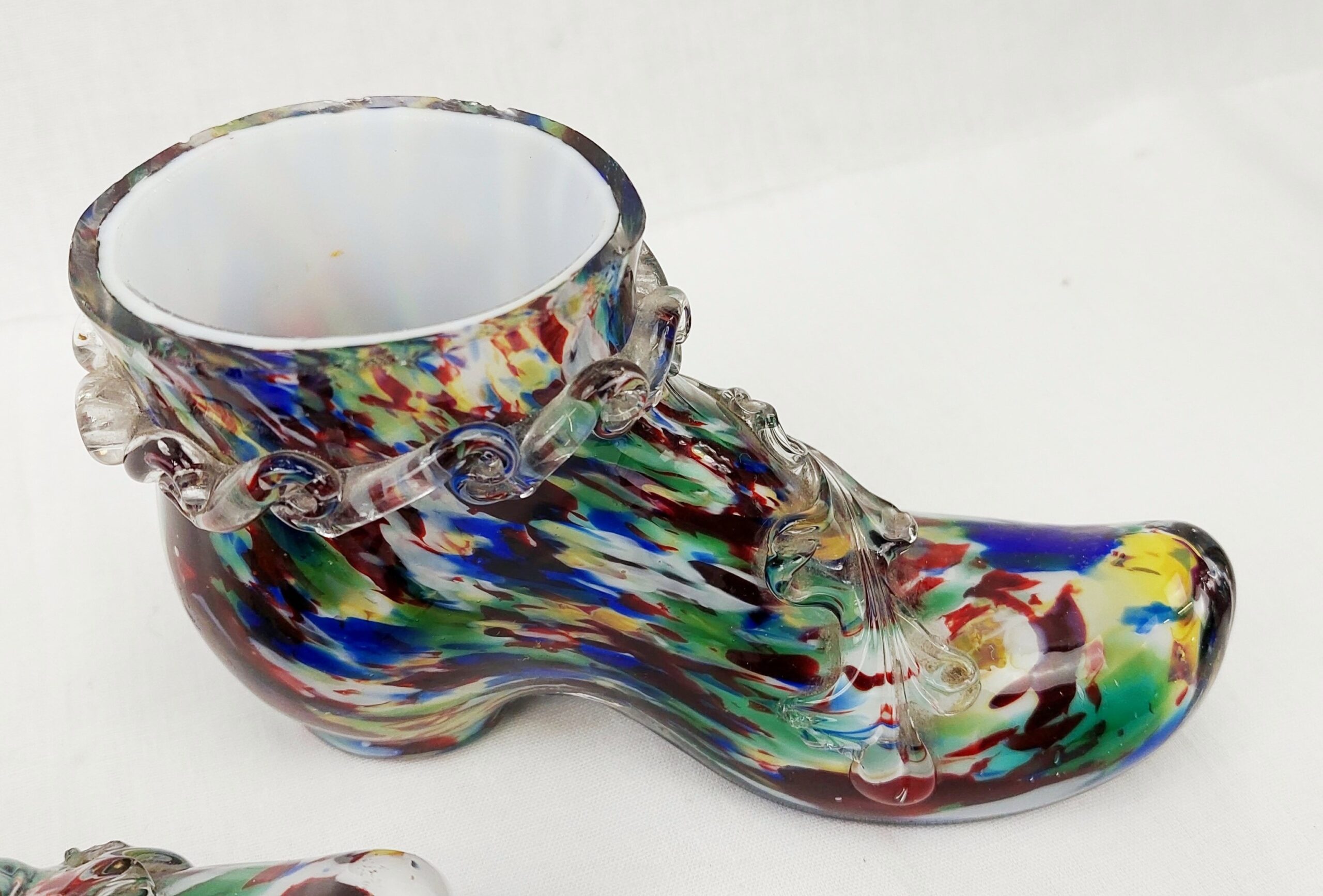 Pair Of Murano Glass Boots - Image 7