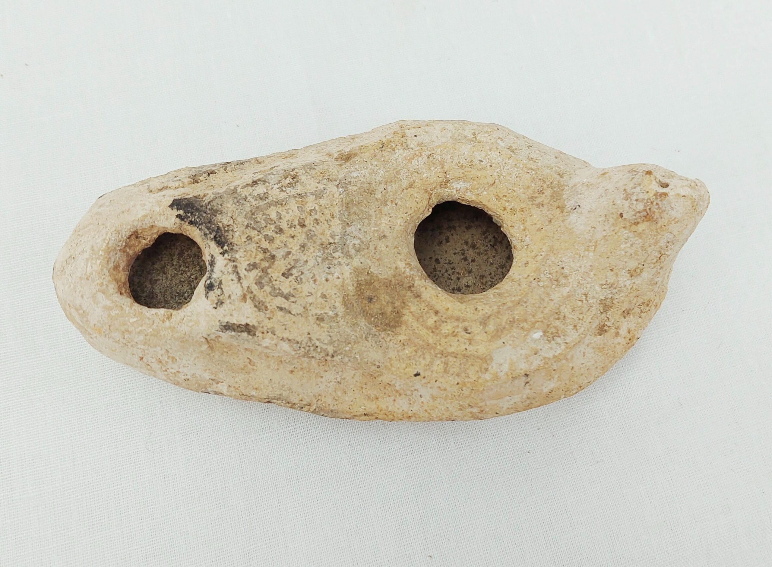 Roman Oil Lamp With Incised Pattern - Image 4