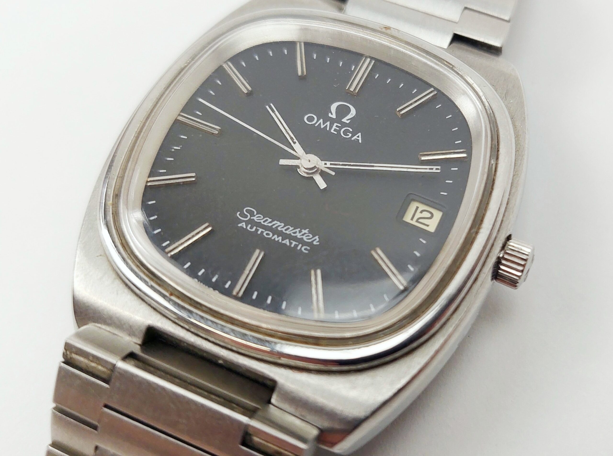 1970s Stainless Steel Omega Seamaster Automatic TV Gents Watch Original Strap - Image 4