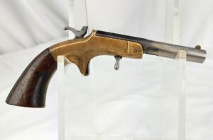 USA, c1862, Frank Wesson Small Frame Single Shot Pistol, Type 2, .22 cal, 3.5". Deactivated"