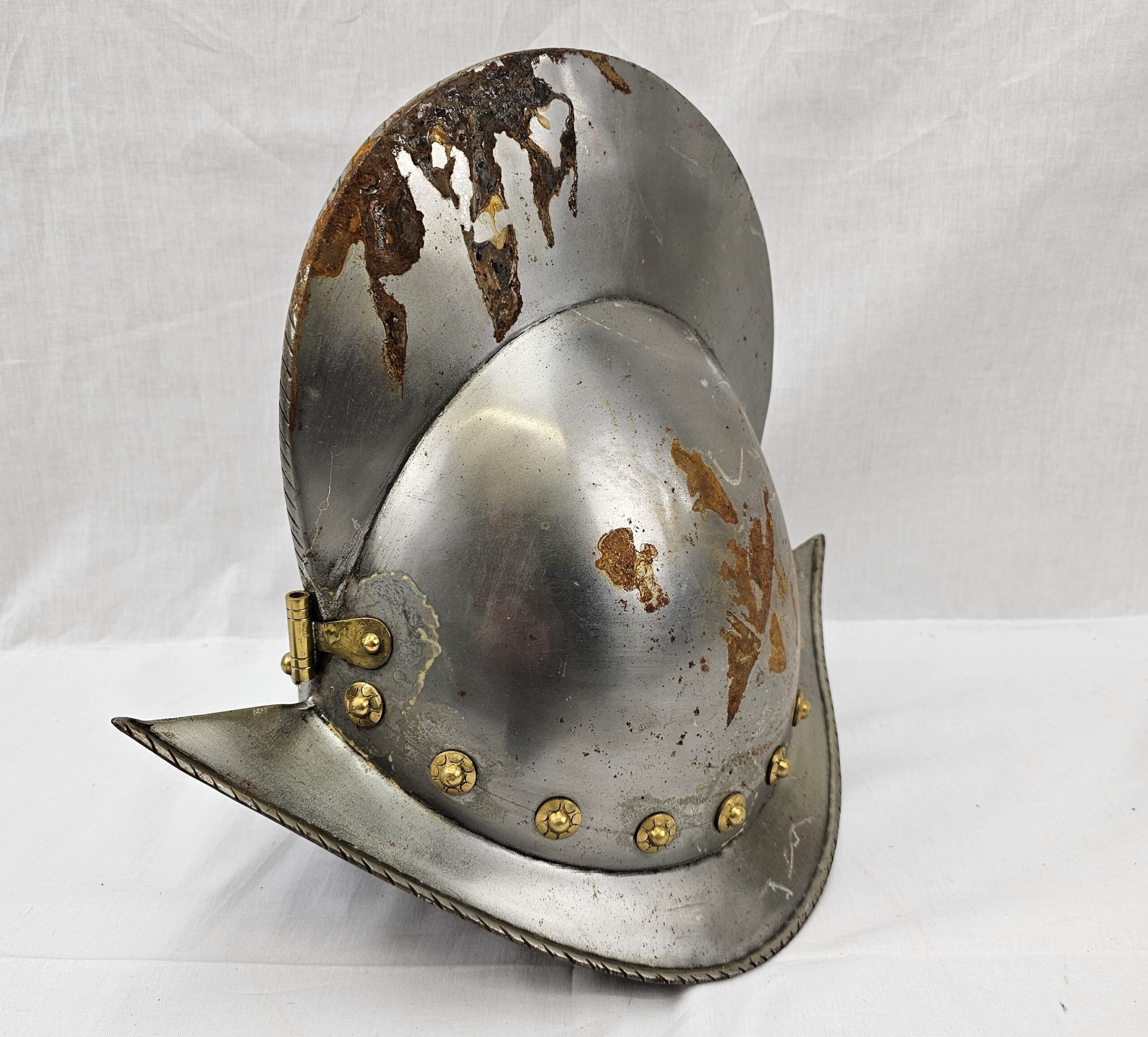Vintage Copy Of A Spanish High Morion Helmet