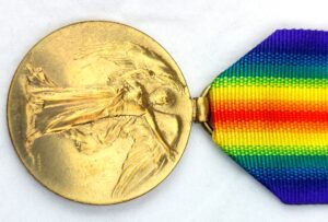 WW1, British, Allied Victory Medal (1914-1919), awarded to “225280 PTE P.C. Bolton E. York R.”