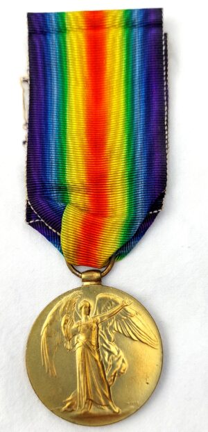 WW1, British, Allied Victory Medal (1914-1919), awarded to "2255322 PTE. D. Harper. E. York. R"