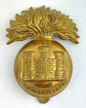 WW1, Royal Inniskilling Fusiliers, Cap Badge, by J.R. Gaunt