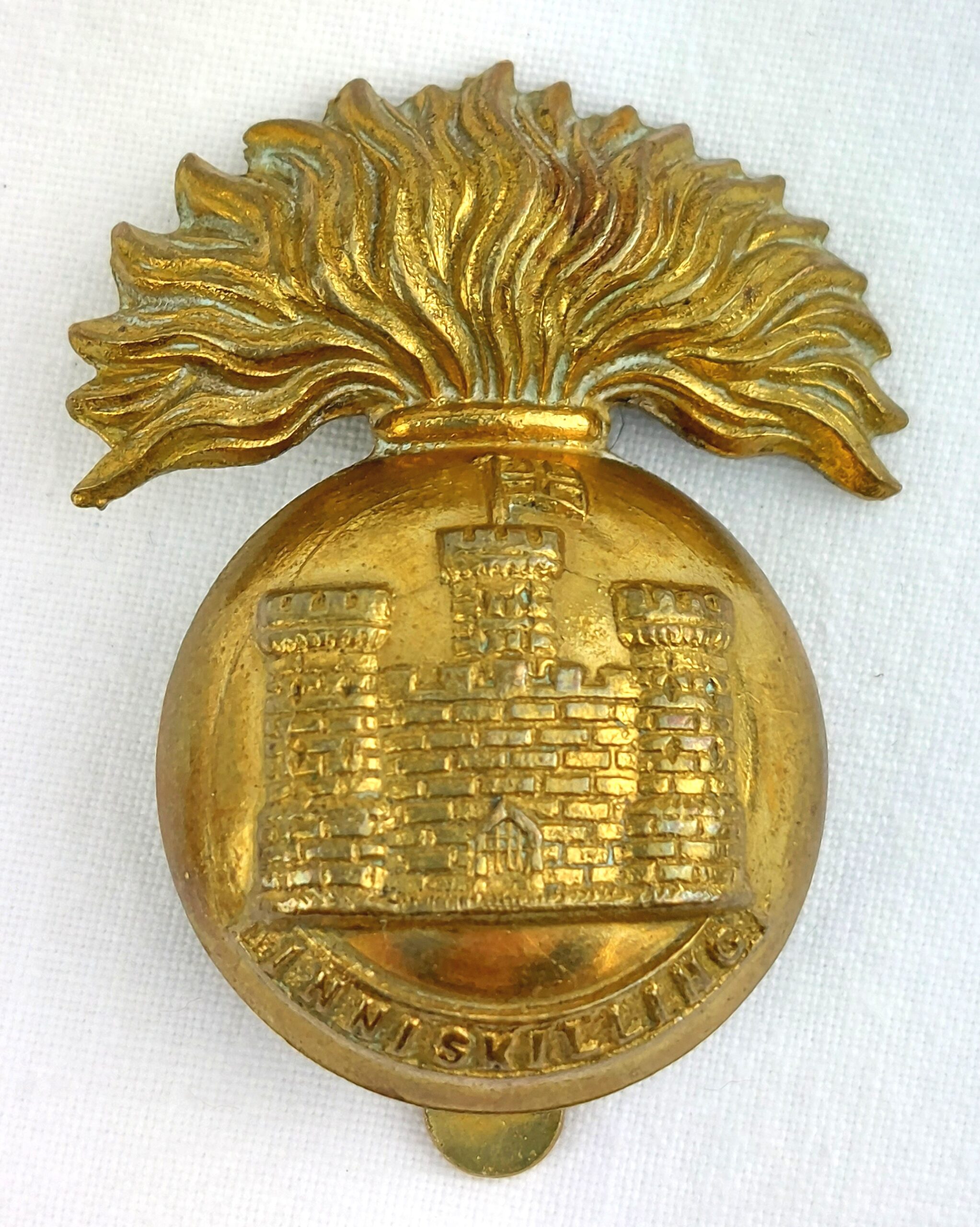 WW1, Royal Inniskilling Fusiliers, Cap Badge, by J.R. Gaunt